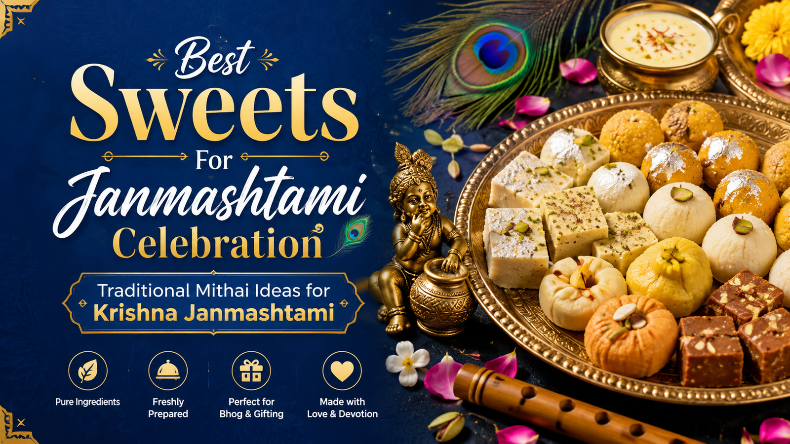 Best Sweets for Janmashtami Celebration: Traditional Mithai Ideas for Krishna Janmashtami